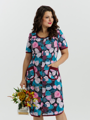 4728 Халат на пуговицах