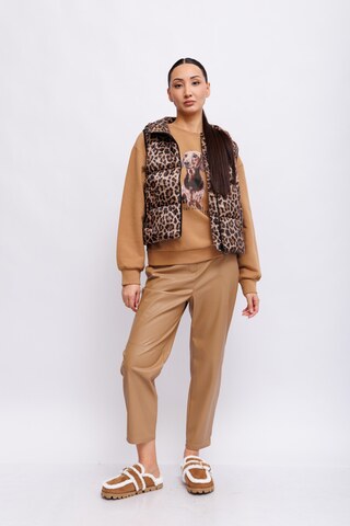 Marc Cain Sports Брюки из эко-кожи расслабленного кроя