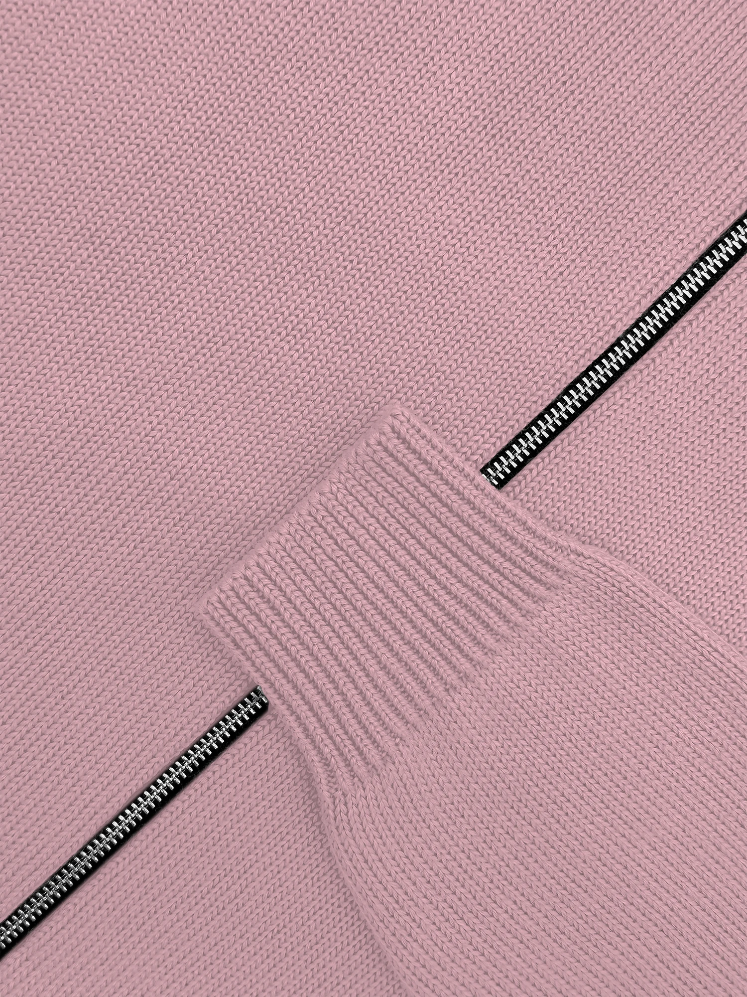 Толстовка на замке из мягкой шерсти