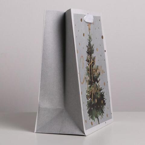 Пакет подарочный S вертикальный,  «Сказочная елочка», 18*23*10 см (Д*В*Ш), 1 шт.