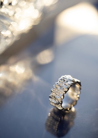 кольцо карамель широкое