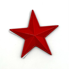 Наклейка Звезда малая Красная (размер 5,5х5,5см)