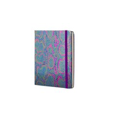 
          Записная книжка, А7, Alingar, 7БЦ, ПВХ (голография), на резинке, клетка, 96 л., "Рептилия"