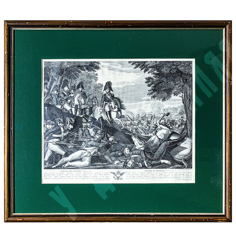 Карделли C. Скотти Д. Сражение при Бородино. Россия. Резцовая гравюра. 1814.
