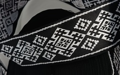 Тесьма жаккард, ш. 5 см, чёрный