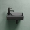 Ceramica Nova Element CN6051RMDH Умывальник подвесной прямоугольный (чаша справа, отверстие под смеситель слева), 41.7x21.7, цвет: темный антрацит матовый