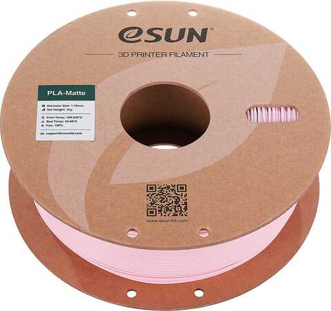 Катушка пластика ePLA Matte ESUN 1.75 мм 1кг., Peach Pink (Розовый)