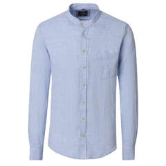 Рубашка мужская Casamoda 126130530-102 льняная голубая