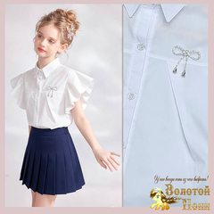 Блуза хлопок д (9-13) 260612-U4051