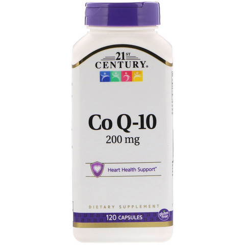 21st Century, Коэнзим Q10, 200 мг, 120 капсул