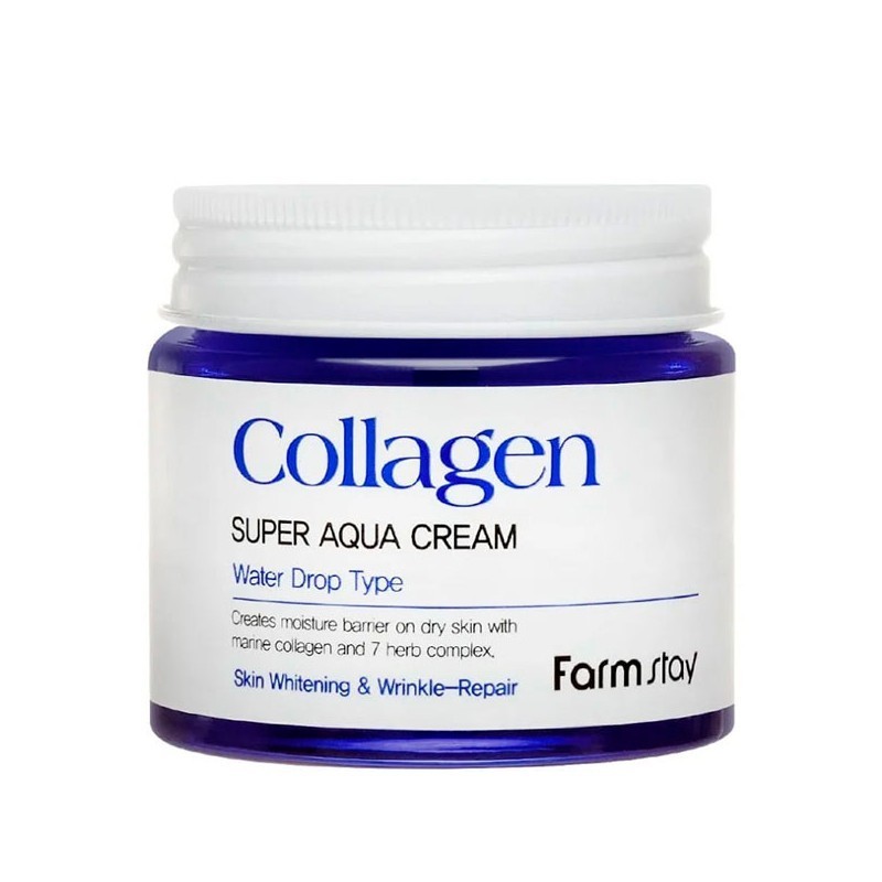 Farm stay Collagen super Aqua Cream Water Drop Type антивозрастной крем с коллагеном 80ml. Collagen super Aqua Cream Farm stay 50 мл. Farmstay Collagen super Aqua Cream суперувлажняющий крем для лица с коллагеном. Крем коллаген 80 мл Farmstay.