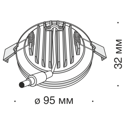 Встраиваемый светильник Technical Phanton DL2001-L12W