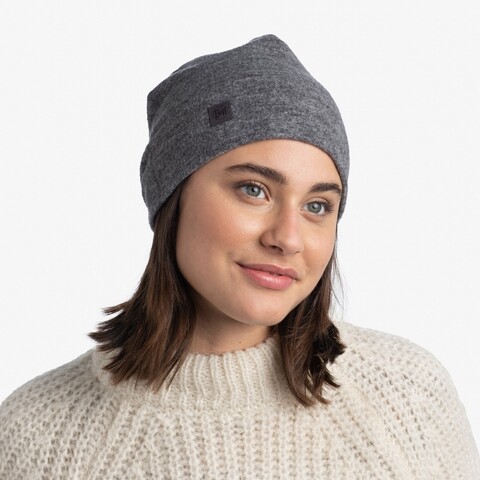 Картинка шапка-бини Buff Hat Merino Fleece Grey - 7