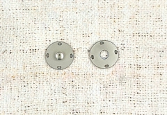 Кнопка пришивная металл, d 2,5 см, никель