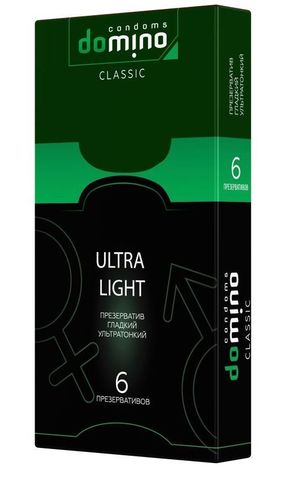 Супертонкие презервативы DOMINO Ultra Light - 6 шт. - Domino DOMINO Classic Ultra Light №6