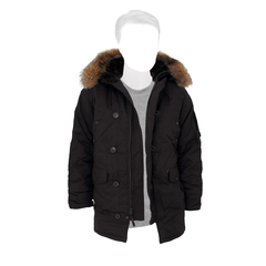 Куртка Аляска Зимняя - Altitude Parka RF натур. мех (черная - black)