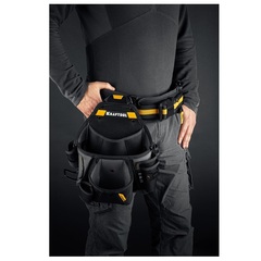 KRAFTOOL KPB-20 с быстросъёмным креплением FastClip, плечевой ремень, 20 карманов и петель, 320 х 310 мм, поясная сумка (38767)
