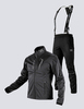 Утеплённый лыжный костюм 905 Victory Code Extreme Active Black с лямками мужской