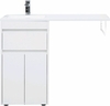 Aquanet 239204 Тумба с раковиной Токио 110 L напольная 1 ящик 2 фасада цвет белый глянец (239204)