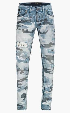 Джинсы BLEACH BLUE CAMOS The Saints Sinphony