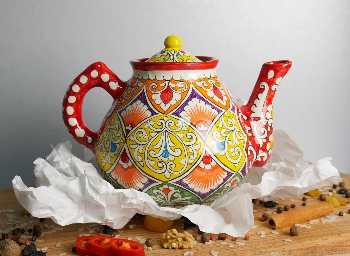 Чайники Чайник с узбекской ручной росписью ONrunockZ40.jpg