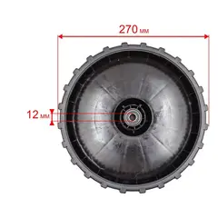 Колесо газонокосилки DDE WYZ22-1_Рапcодия (241-970) заднее (20880152000)
