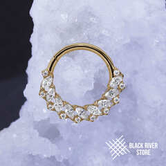 Кликер Ora Crystal PVD Yellow 1.2мм