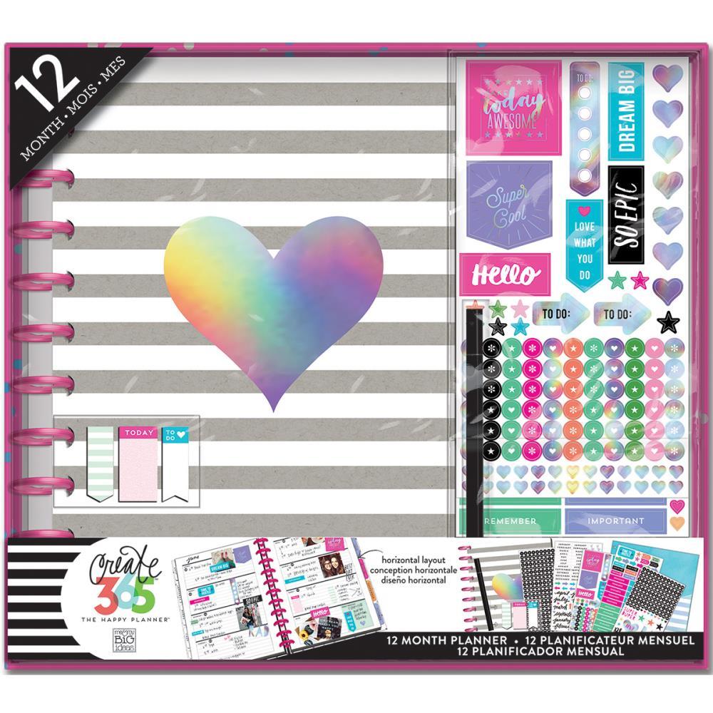 Набор для заполнения ежедневника  + планер Create 365 Planner Box Kit- 23 х 28 см. - Rainbow Foil