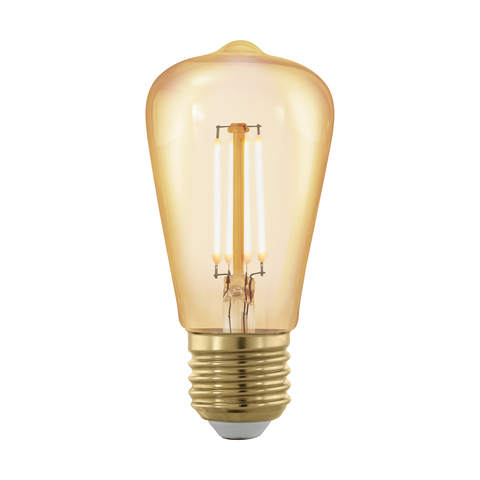 Лампа  LED филаментная диммир. золотого цвета Eglo GOLDEN AGE LM-LED-E27 4W 320Lm 1700K ST48 11695