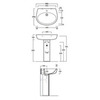 Комплект крепежей для раковины Simas F89