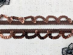 Тесьма с пайетками,  ш. 1,5 см