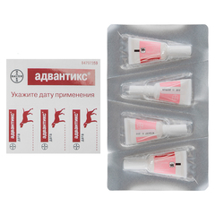 Bayer Адвантикс капли для собак 10-25кг от блох, клещей и комаров (4 пипетки)