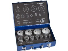 ЗУБР 11 шт, сталь Р6М5, (14,20,22,25,30.35,40.51.60,64,67), набор биметаллических коронок (29531-H11)