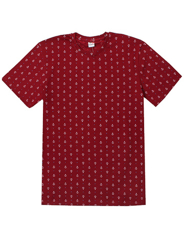 4150-1 футболка мужская, бордовая