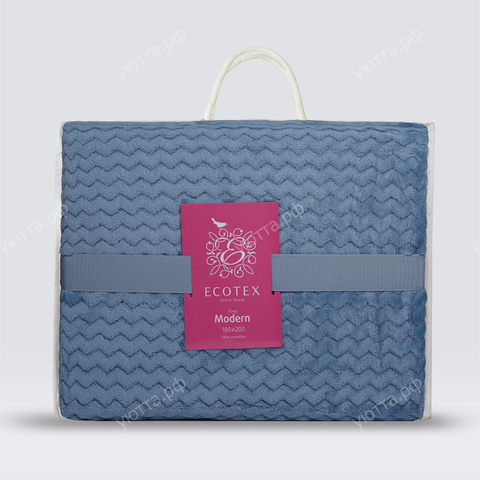 Плед Ecotex Модерн (150*200 см) - Голубой - купить 3