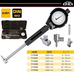 Нутромер индикаторный  35 -50мм DIN863(Стрелочный) 0,001мм Kinex 7110-93