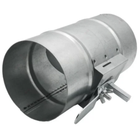 Дроссель-клапан, серия TTV, для круглых воздуховодов, D125, оцинкованная сталь