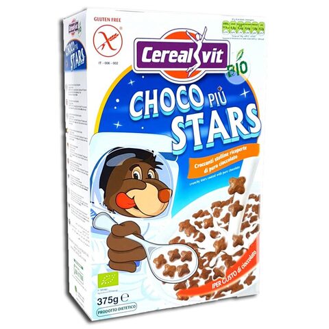 Кукурузные звездочки био чоко пай, 375г (Cereal Vit)