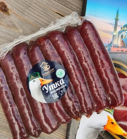 Колбаски сырокопченые из мяса утки, КАУСАР, 100 г