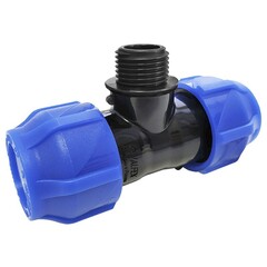 Тройник компрессионный переходной Valfex DN-25 PN-16, G-1/2'', НР