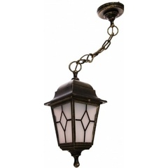 Светильник Riga с опорой 3 в 1 390-650-960мм E27 60Вт черн. золото пластик мат. стекло с рисунком IP44 DUWI 24143 0