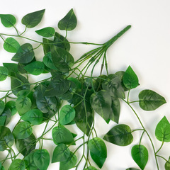 Сциндапсус, Ампельное растение, искусственная зелень свисающая, цвет Зеленый, 100 см, 1 шт