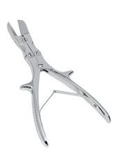 Щипцы костные-кусачки шарнирные с двойной передачей изогнутые по плоскости с круглыми губками