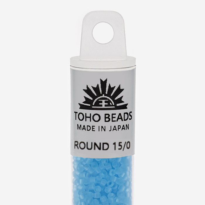 Японский бисер TOHO Round 15/0 (№3F), прозрачный матовый