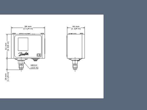 Реле давления KP1 Danfoss 060-110166