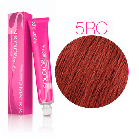 Matrix Socolor Beauty 5RC темный блондин красно-медный, стойкая крем-краска для волос