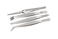Набор пинцетов из нержавеющей стали 4 шт Sparta
