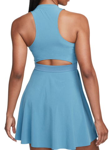 Теннисное платье женское Nike Court Dri-Fit Advantage Club Dress - noise aqua/white