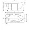 Aquatek EVR180-0000055 Европа пустая с фр.экр.(слив справа, вклеенный каркас) 180*80