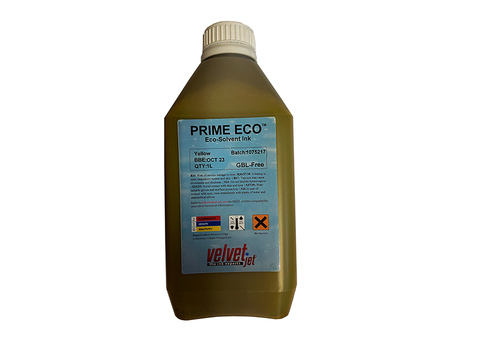Эко-сольвентные чернила Velvet Jet Prime Eco Yellow 1000 мл